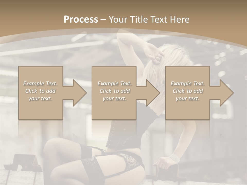 Bielizna Kobieta Romantyczna PowerPoint Template