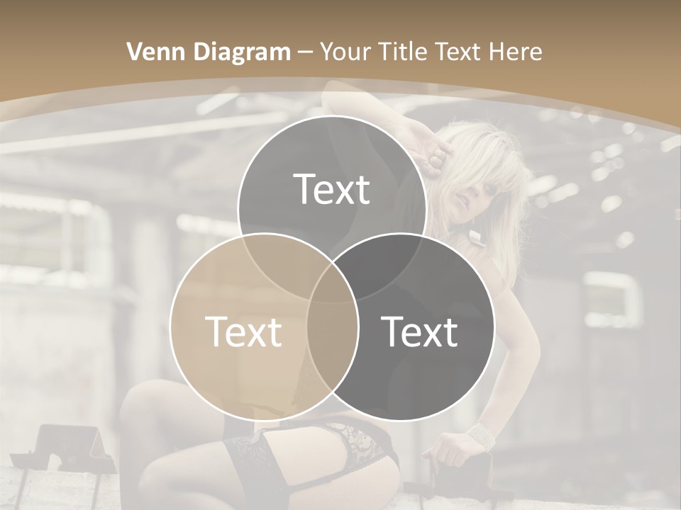 Bielizna Kobieta Romantyczna PowerPoint Template