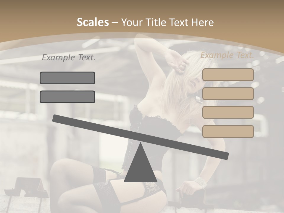 Bielizna Kobieta Romantyczna PowerPoint Template