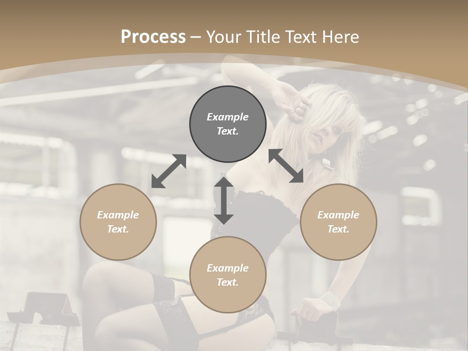 Bielizna Kobieta Romantyczna PowerPoint Template