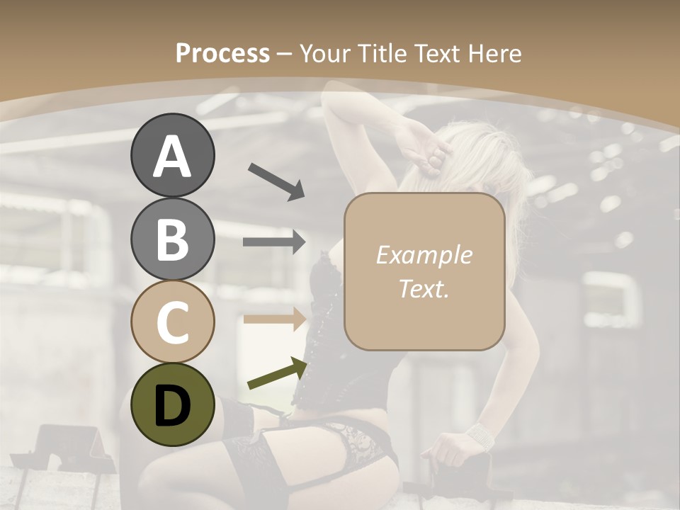 Bielizna Kobieta Romantyczna PowerPoint Template