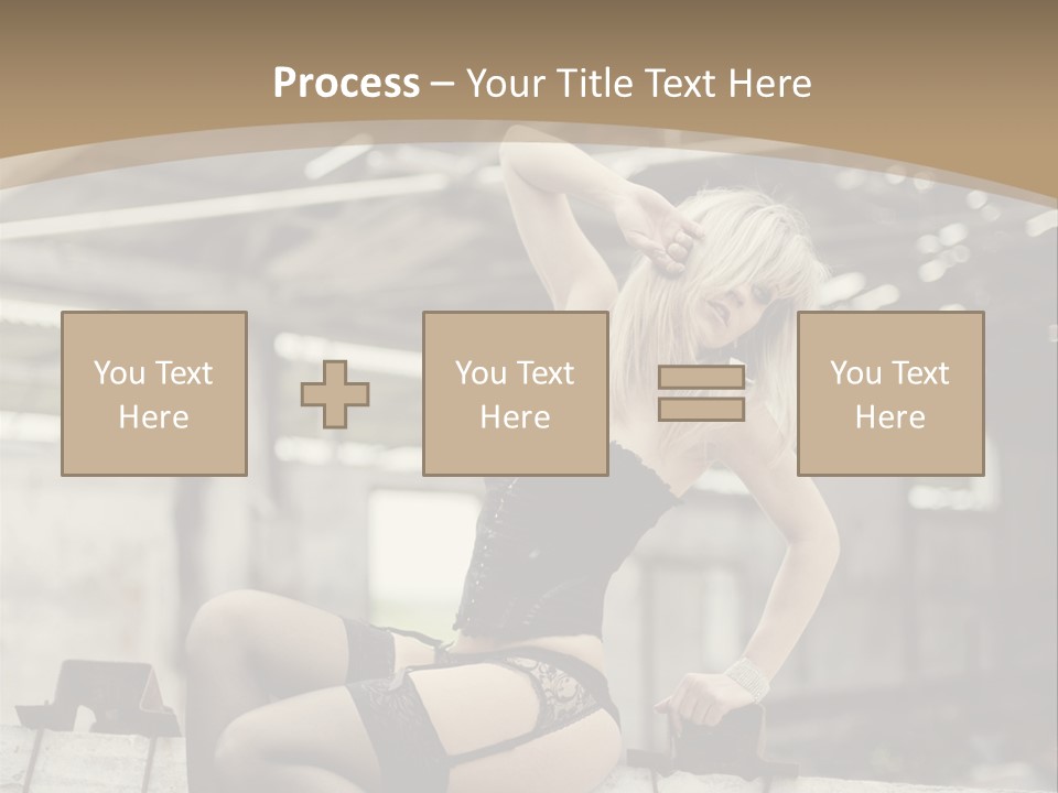 Bielizna Kobieta Romantyczna PowerPoint Template