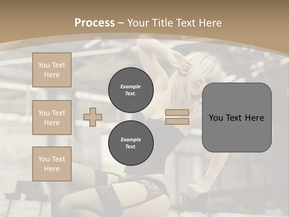 Bielizna Kobieta Romantyczna PowerPoint Template
