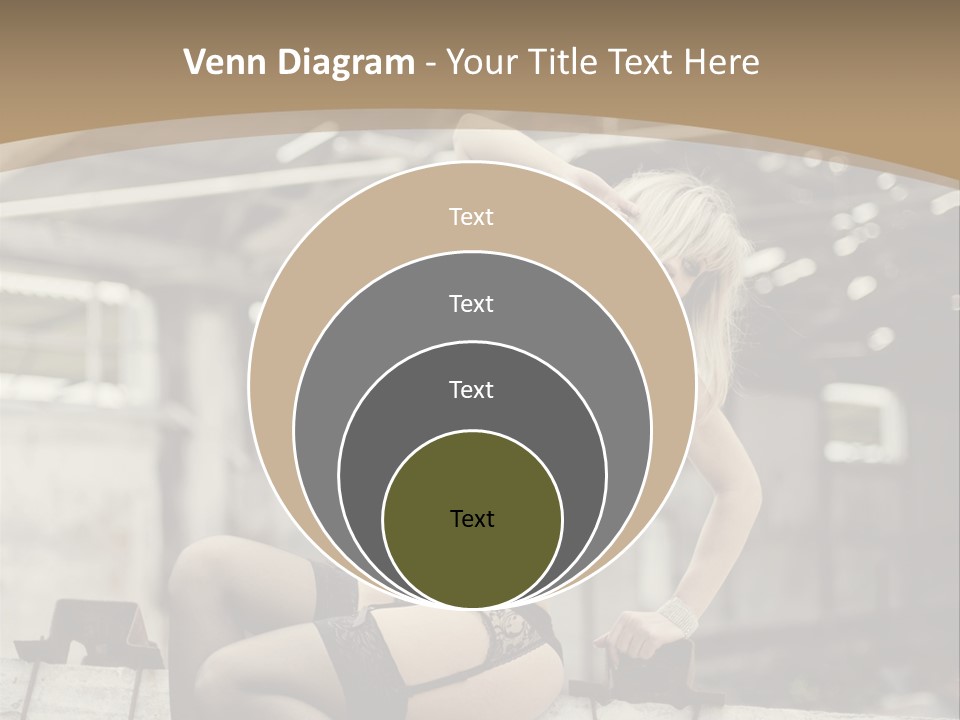 Bielizna Kobieta Romantyczna PowerPoint Template