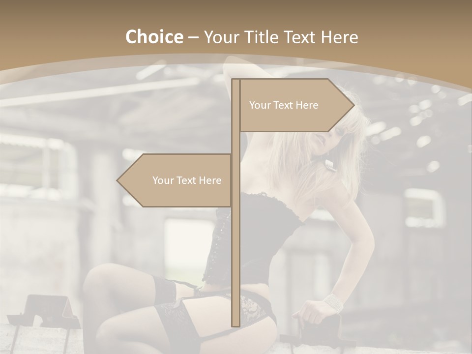 Bielizna Kobieta Romantyczna PowerPoint Template