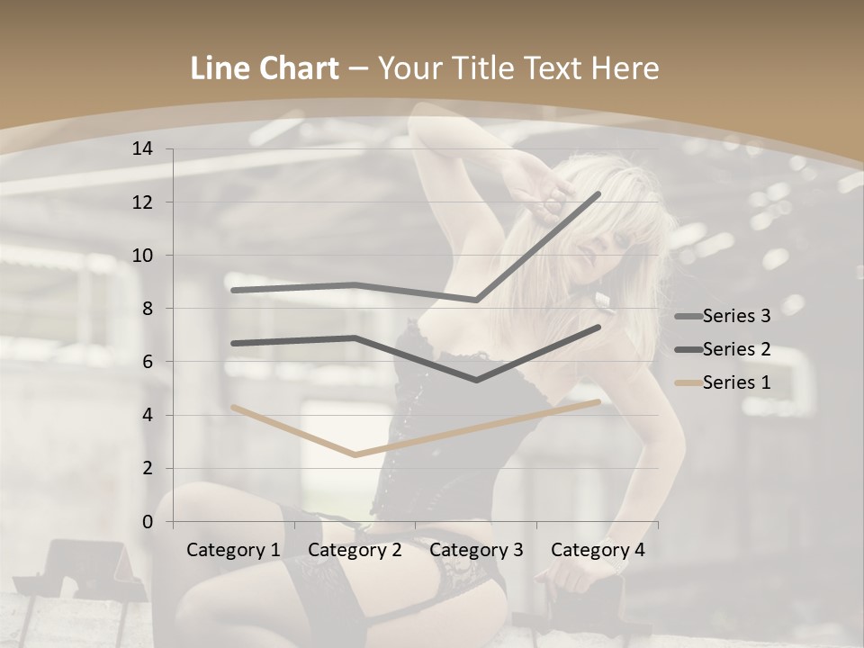 Bielizna Kobieta Romantyczna PowerPoint Template