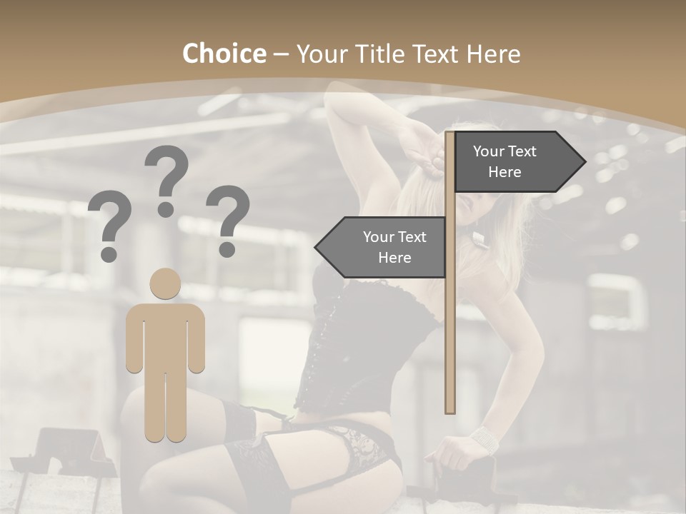 Bielizna Kobieta Romantyczna PowerPoint Template