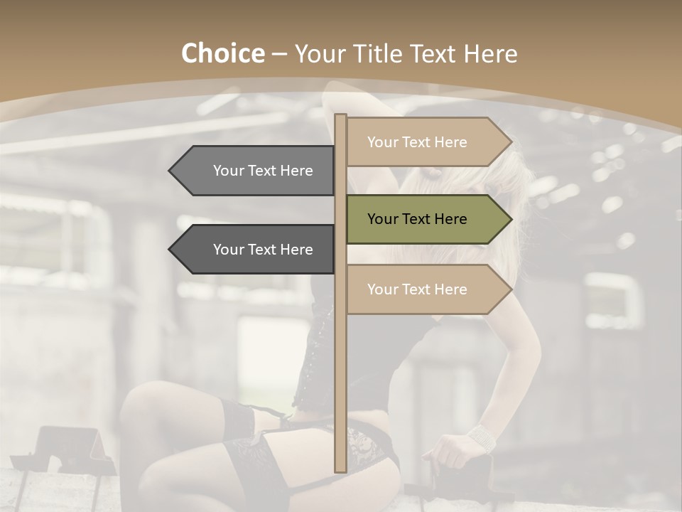 Bielizna Kobieta Romantyczna PowerPoint Template