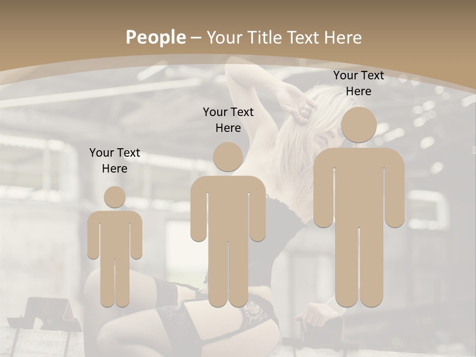 Bielizna Kobieta Romantyczna PowerPoint Template