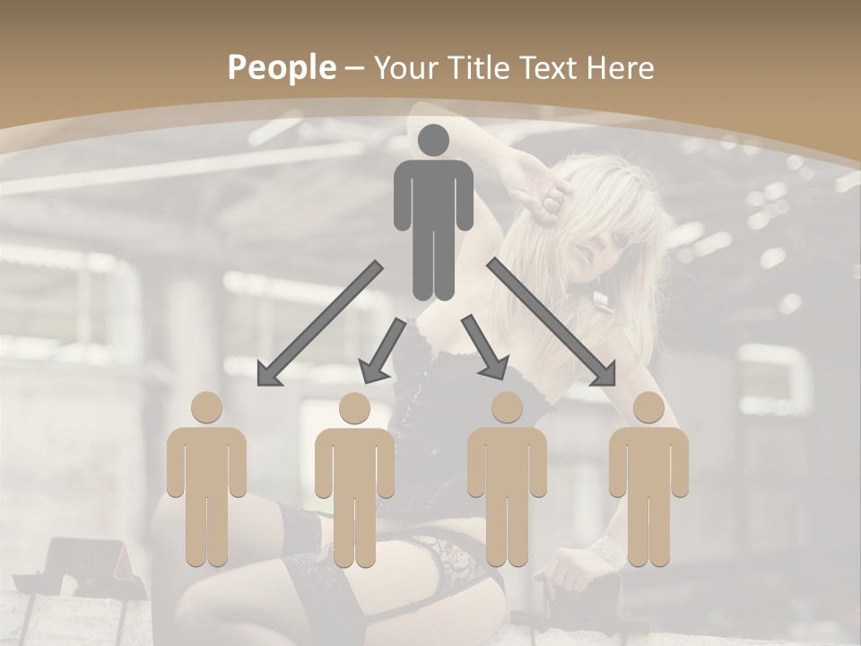 Bielizna Kobieta Romantyczna PowerPoint Template