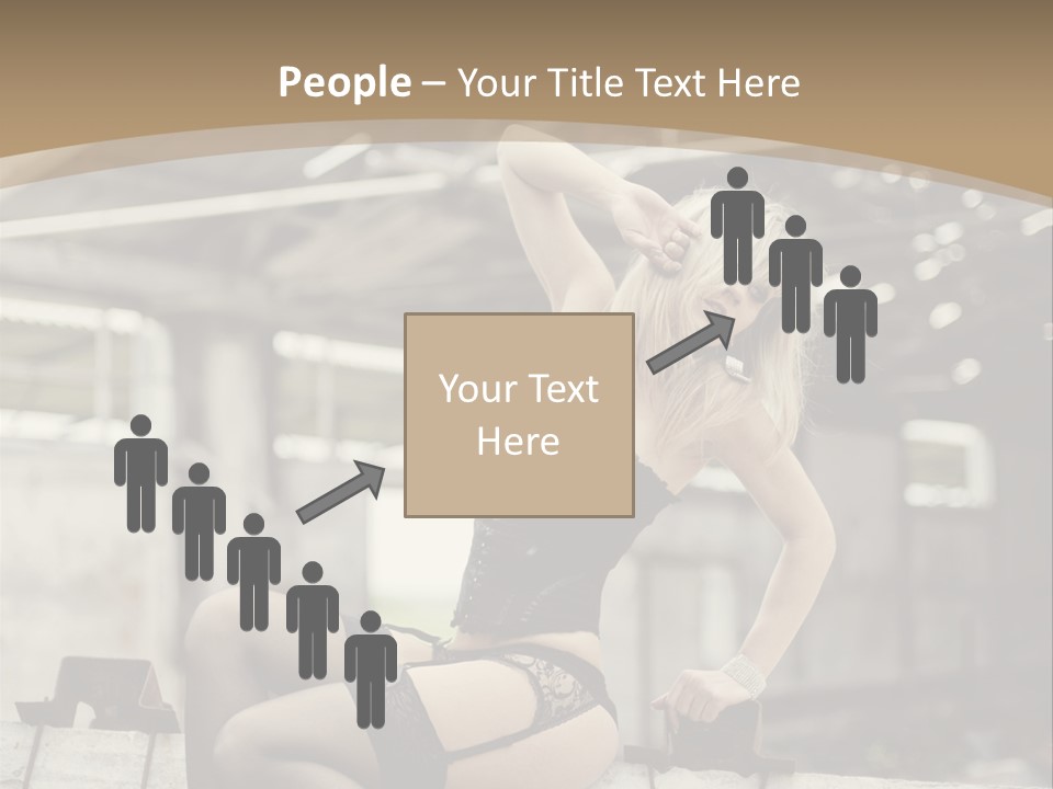 Bielizna Kobieta Romantyczna PowerPoint Template