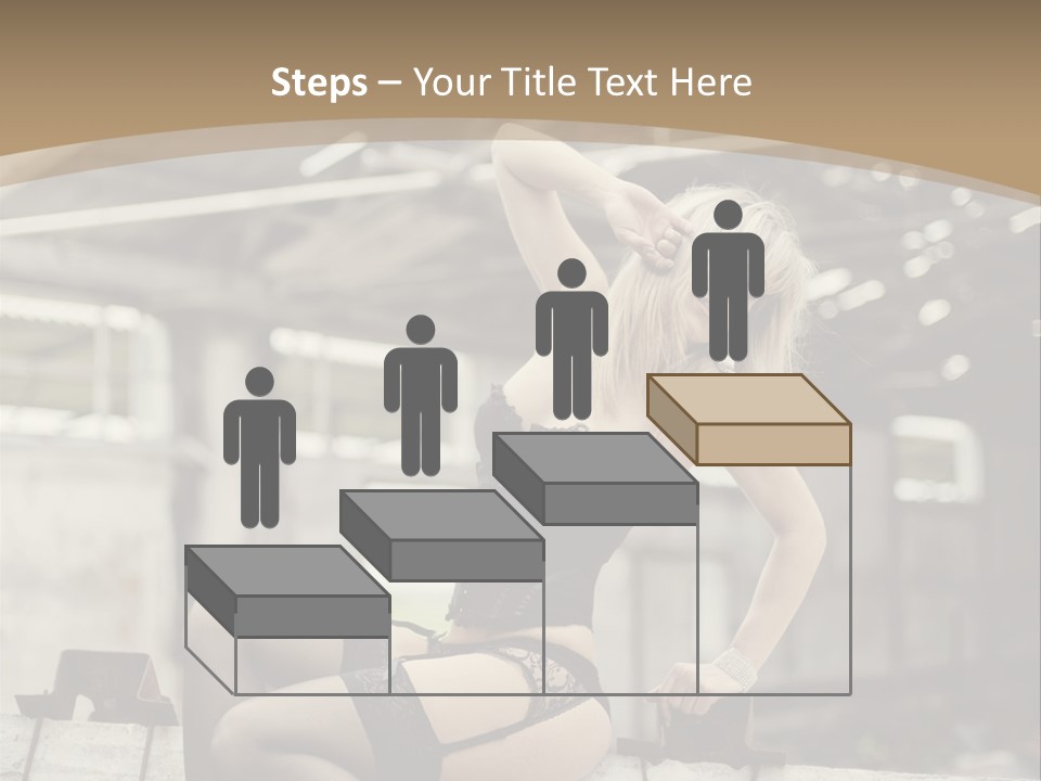 Bielizna Kobieta Romantyczna PowerPoint Template