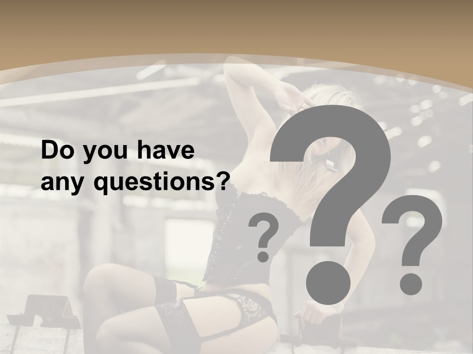 Bielizna Kobieta Romantyczna PowerPoint Template