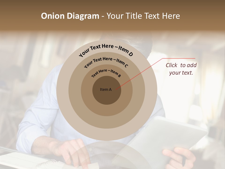 Blue Shirt Office Home Office PowerPoint Template