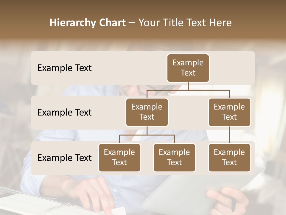 Blue Shirt Office Home Office PowerPoint Template