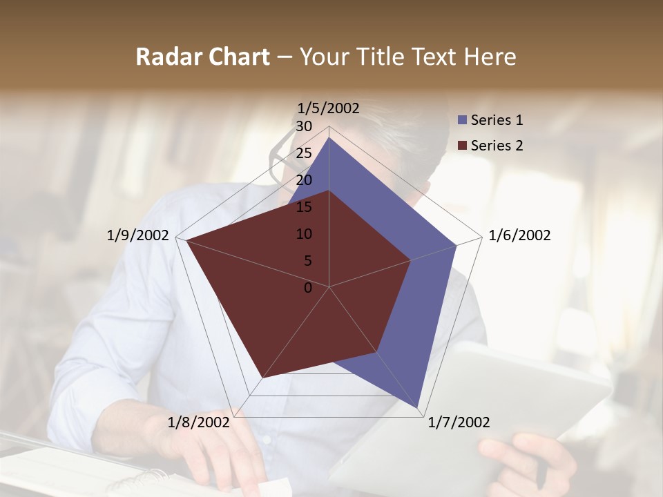 Blue Shirt Office Home Office PowerPoint Template