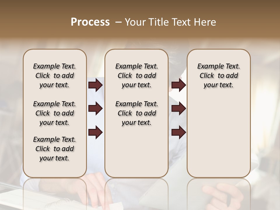 Blue Shirt Office Home Office PowerPoint Template