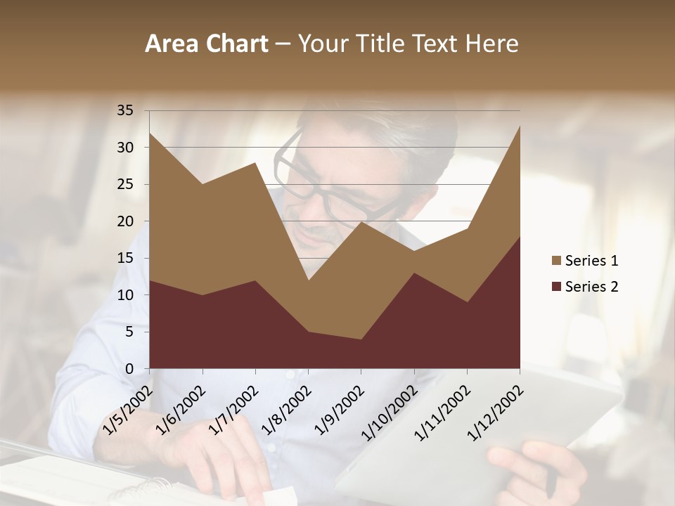 Blue Shirt Office Home Office PowerPoint Template