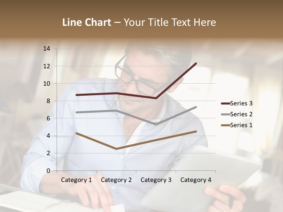 Blue Shirt Office Home Office PowerPoint Template