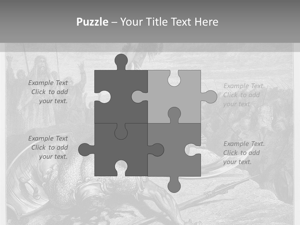 Aged Slays Old Testament PowerPoint Template