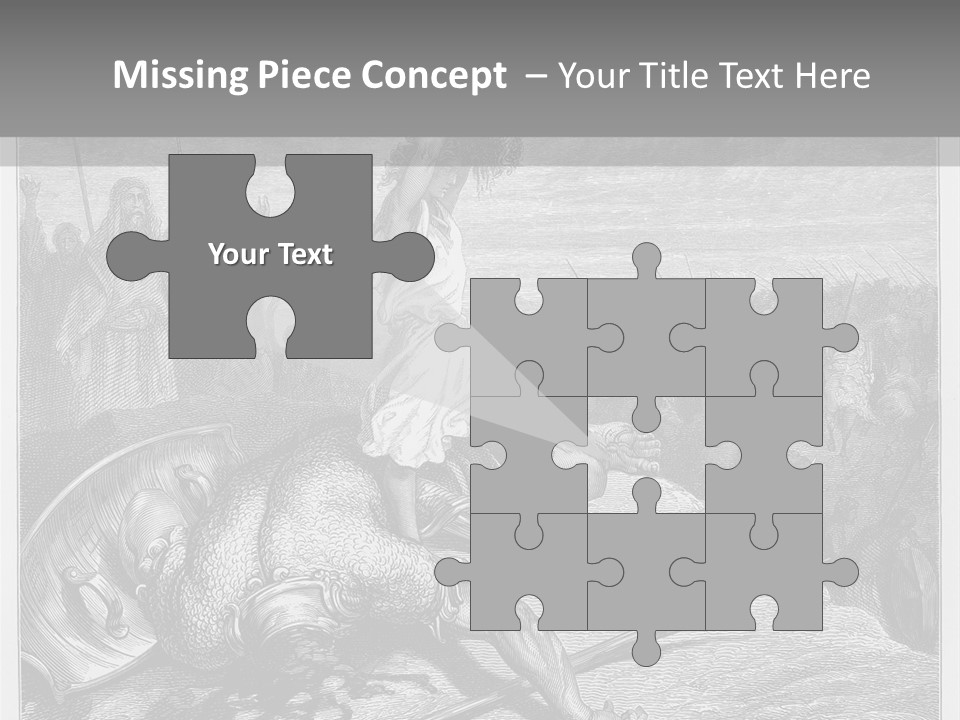 Aged Slays Old Testament PowerPoint Template