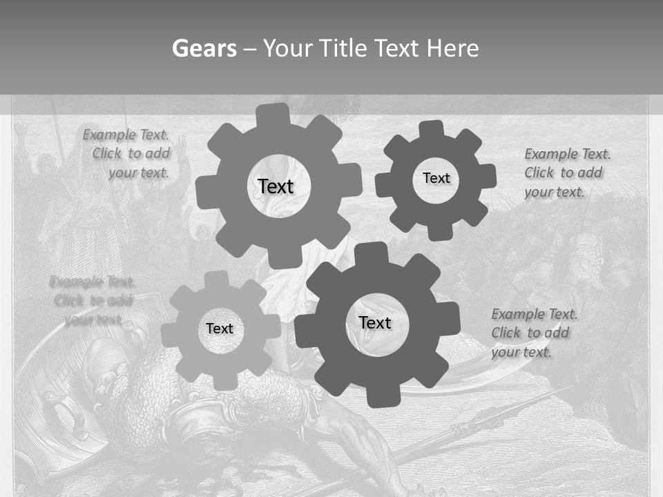 Aged Slays Old Testament PowerPoint Template