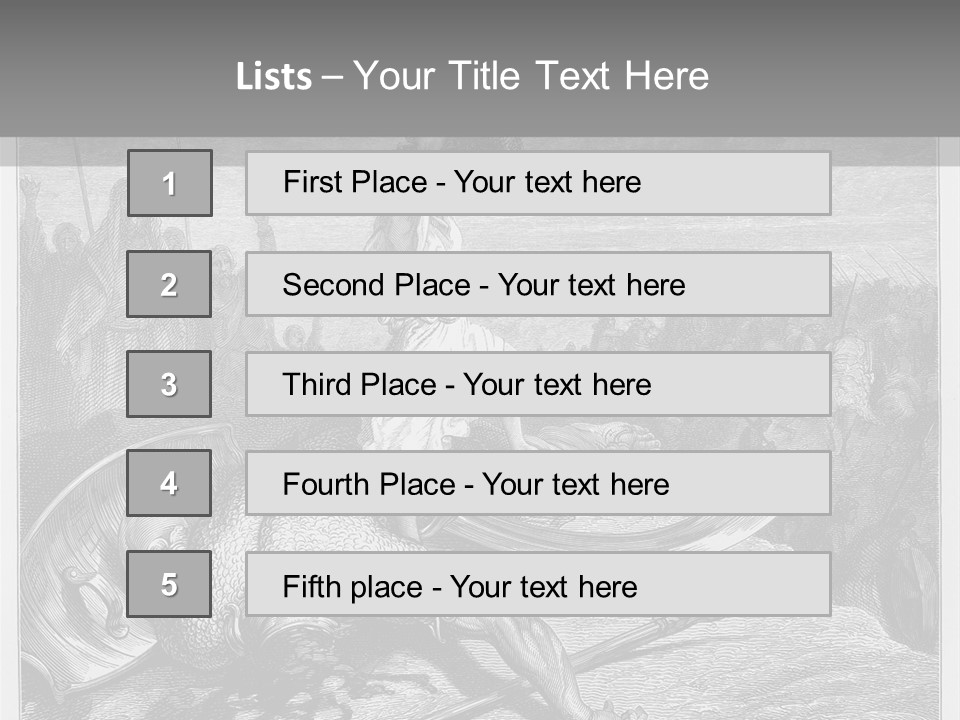 Aged Slays Old Testament PowerPoint Template