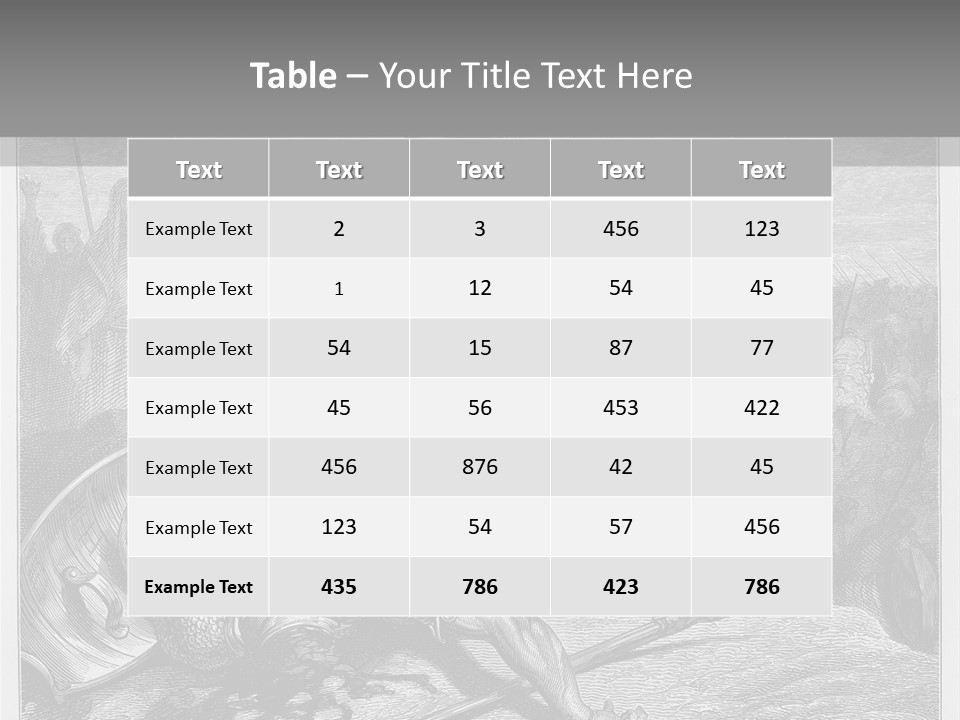 Aged Slays Old Testament PowerPoint Template