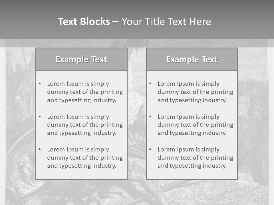 Aged Slays Old Testament PowerPoint Template