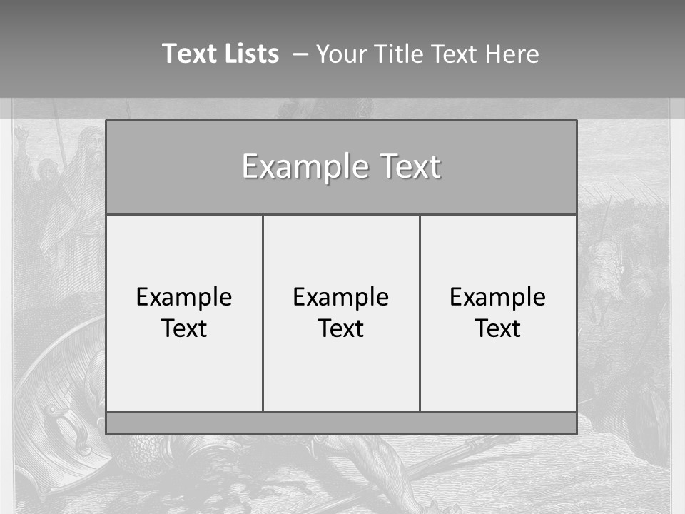 Aged Slays Old Testament PowerPoint Template