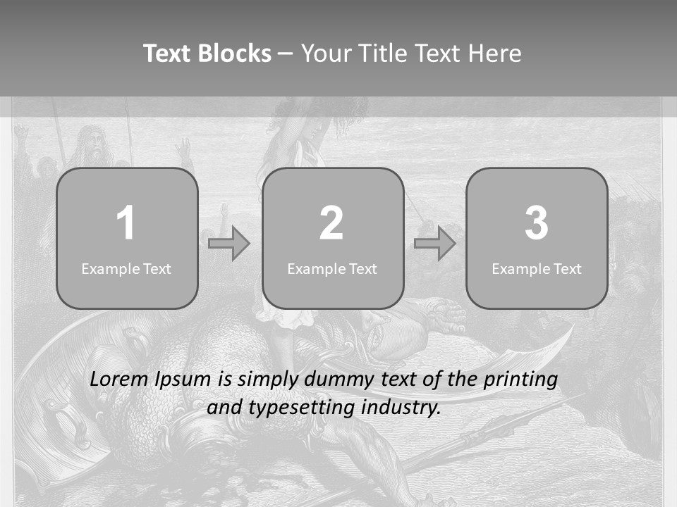 Aged Slays Old Testament PowerPoint Template
