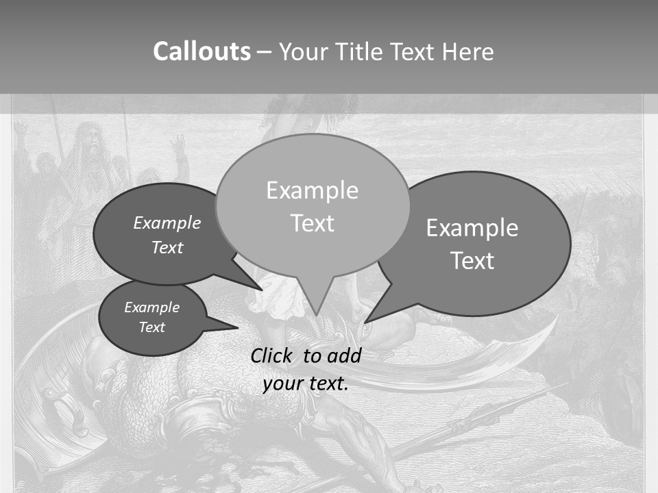 Aged Slays Old Testament PowerPoint Template