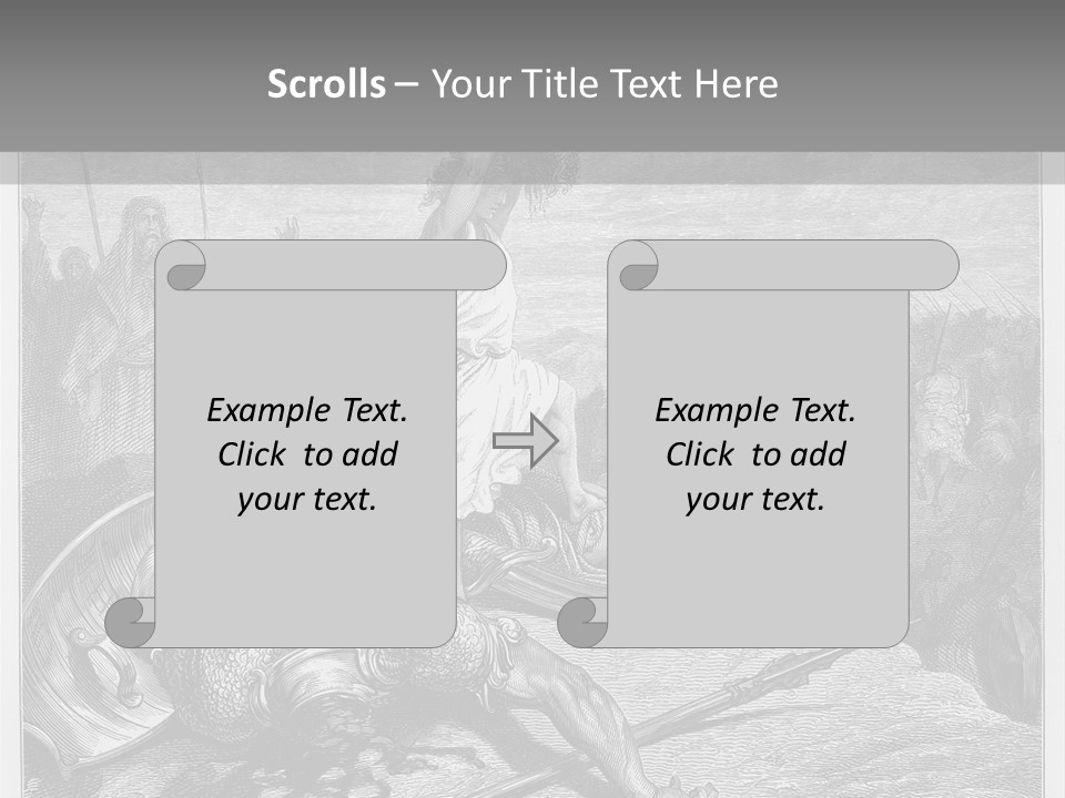 Aged Slays Old Testament PowerPoint Template