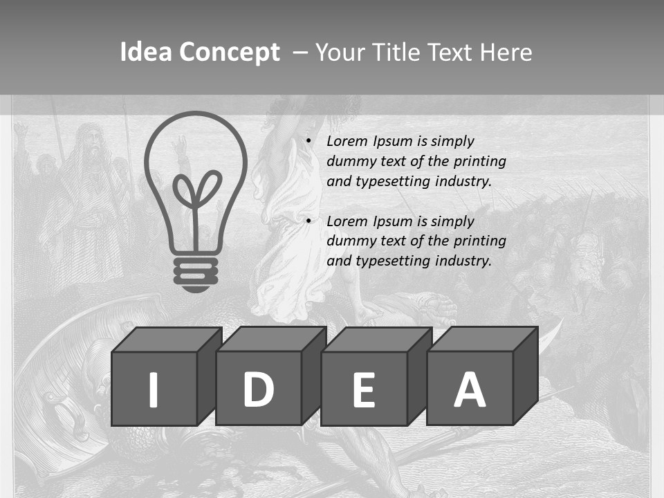 Aged Slays Old Testament PowerPoint Template