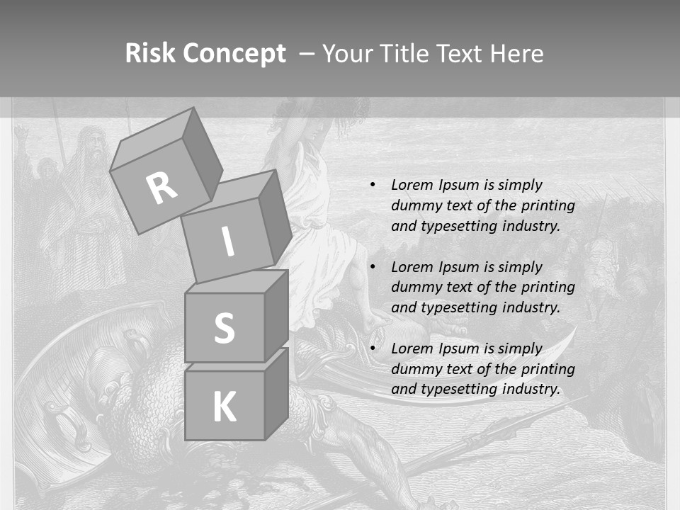 Aged Slays Old Testament PowerPoint Template