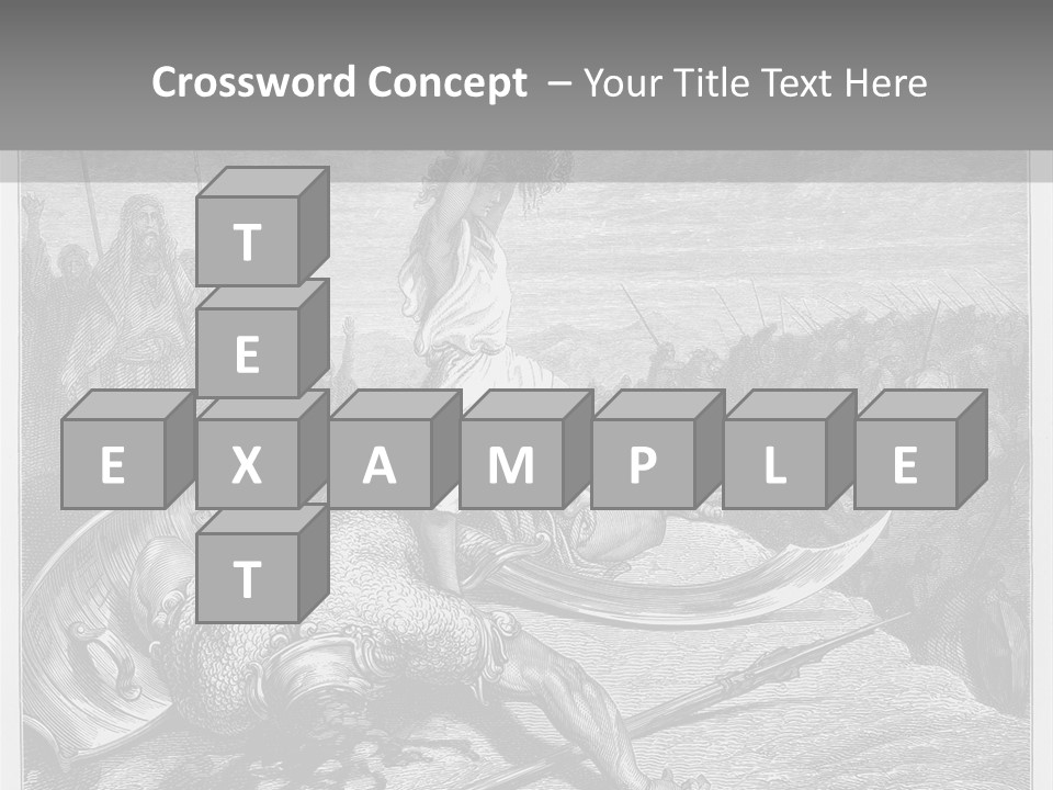 Aged Slays Old Testament PowerPoint Template