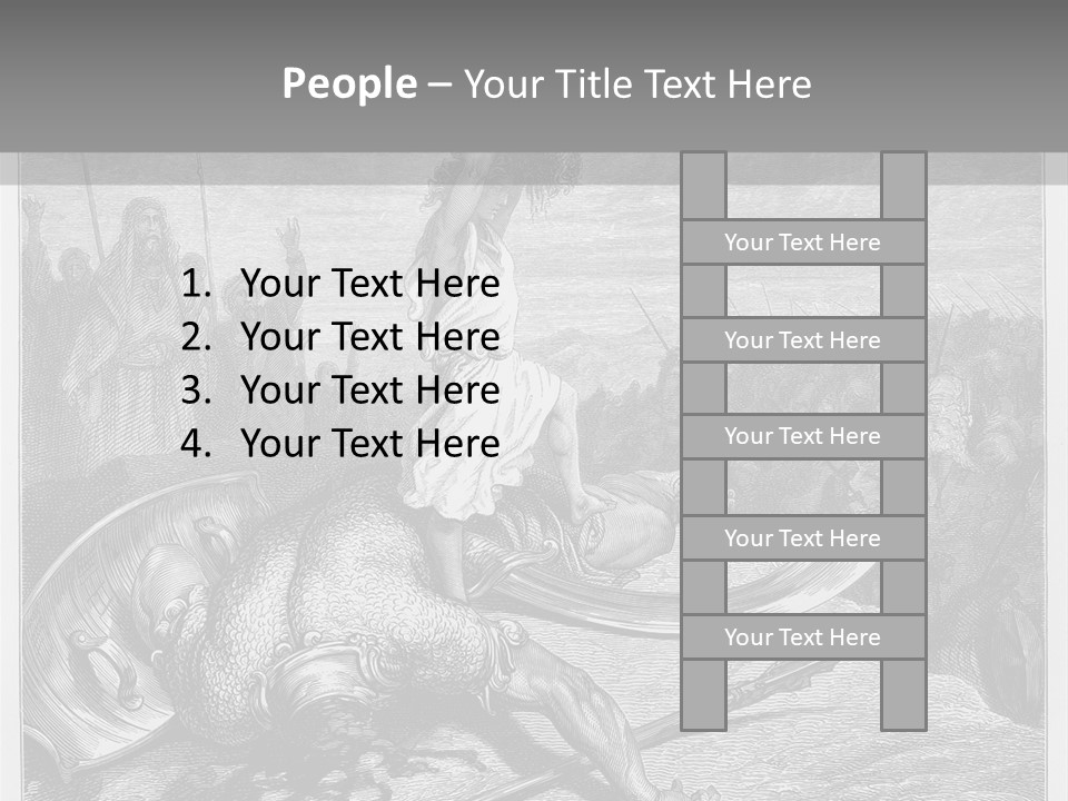 Aged Slays Old Testament PowerPoint Template