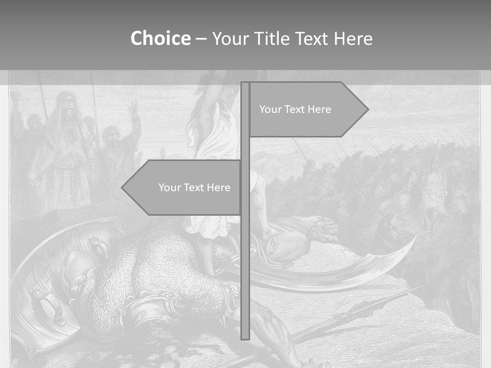 Aged Slays Old Testament PowerPoint Template