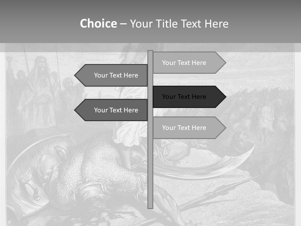Aged Slays Old Testament PowerPoint Template