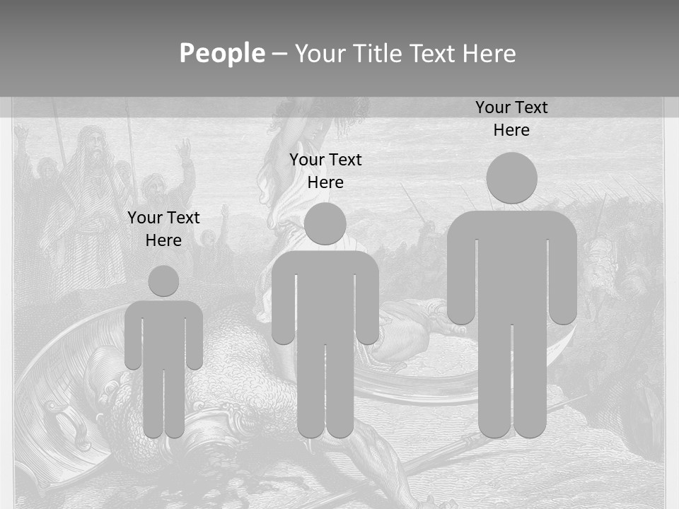 Aged Slays Old Testament PowerPoint Template