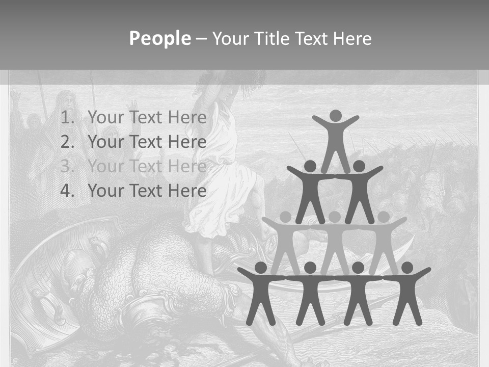 Aged Slays Old Testament PowerPoint Template