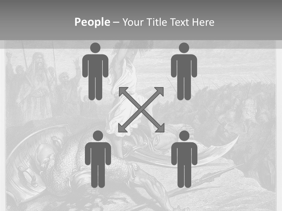 Aged Slays Old Testament PowerPoint Template