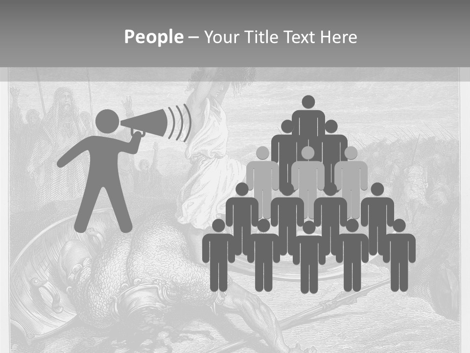 Aged Slays Old Testament PowerPoint Template