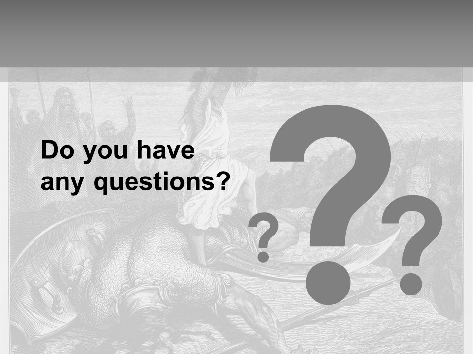 Aged Slays Old Testament PowerPoint Template