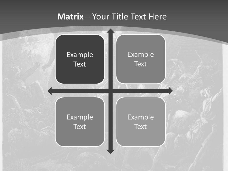 Gustave Dore Sketch Army PowerPoint Template