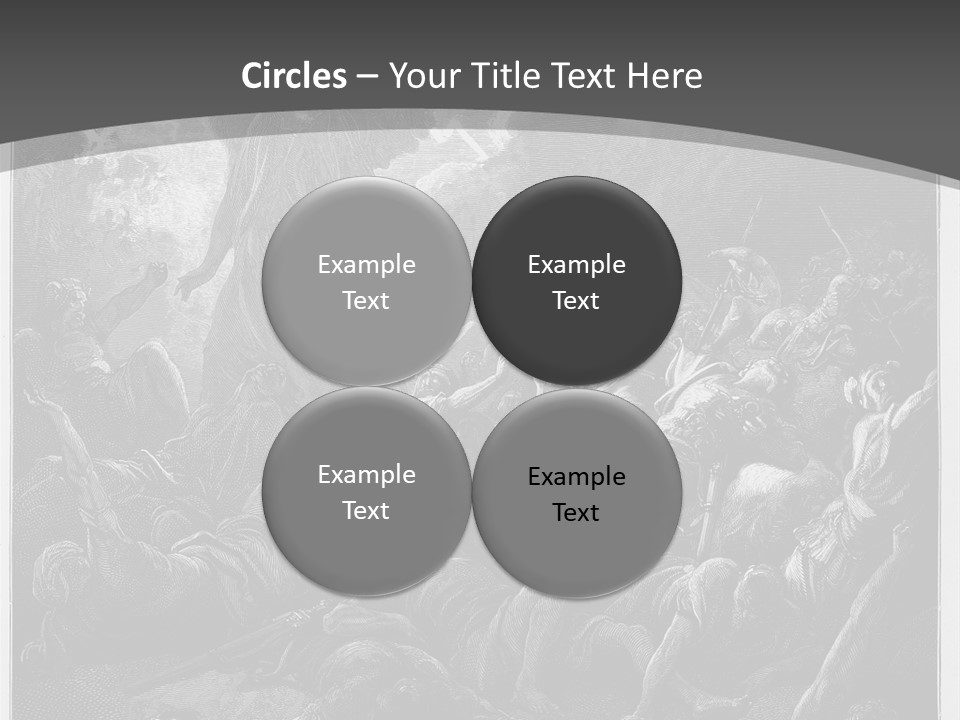 Gustave Dore Sketch Army PowerPoint Template