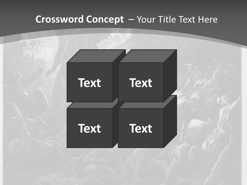 Gustave Dore Sketch Army PowerPoint Template