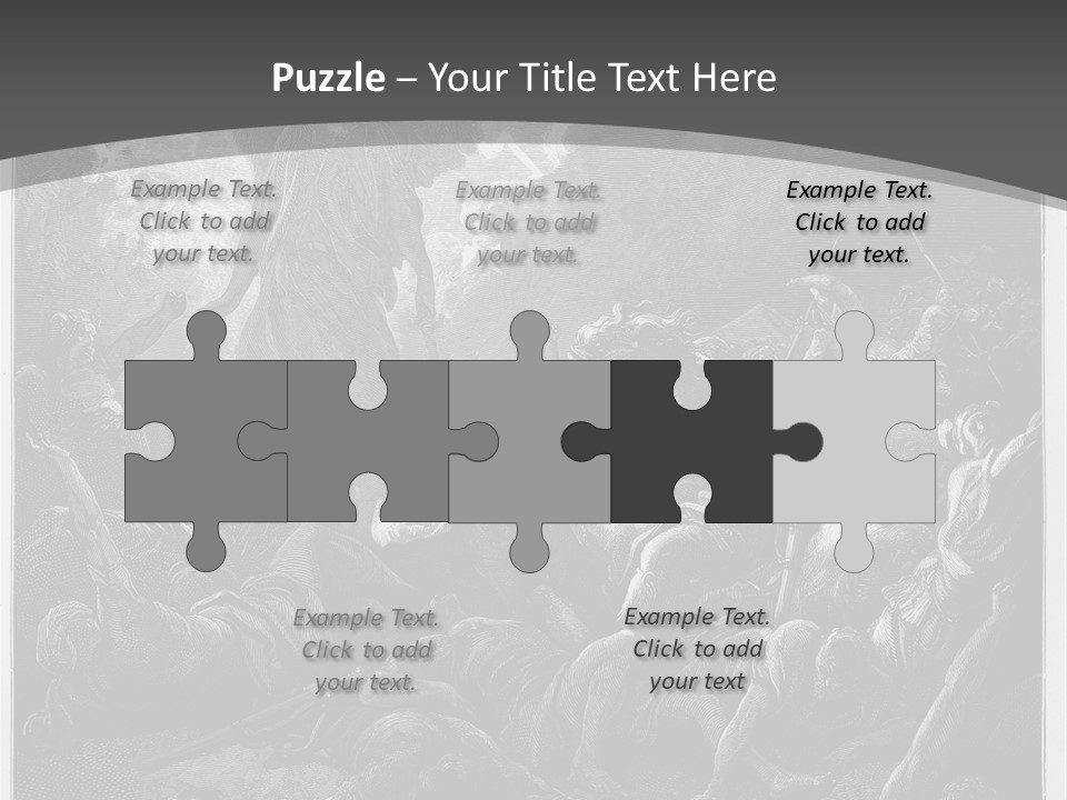 Gustave Dore Sketch Army PowerPoint Template