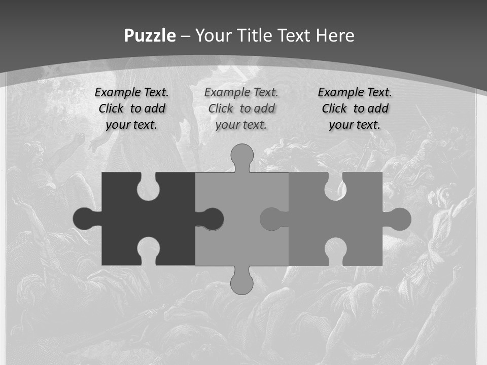 Gustave Dore Sketch Army PowerPoint Template