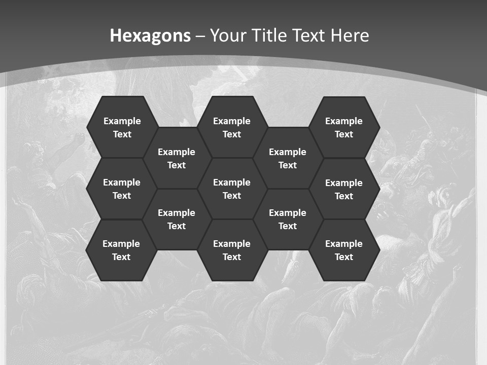 Gustave Dore Sketch Army PowerPoint Template